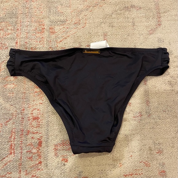 NWT Trina Turk Black Shirred Side Bikini Bottoms, 6 - Picture 3 of 7